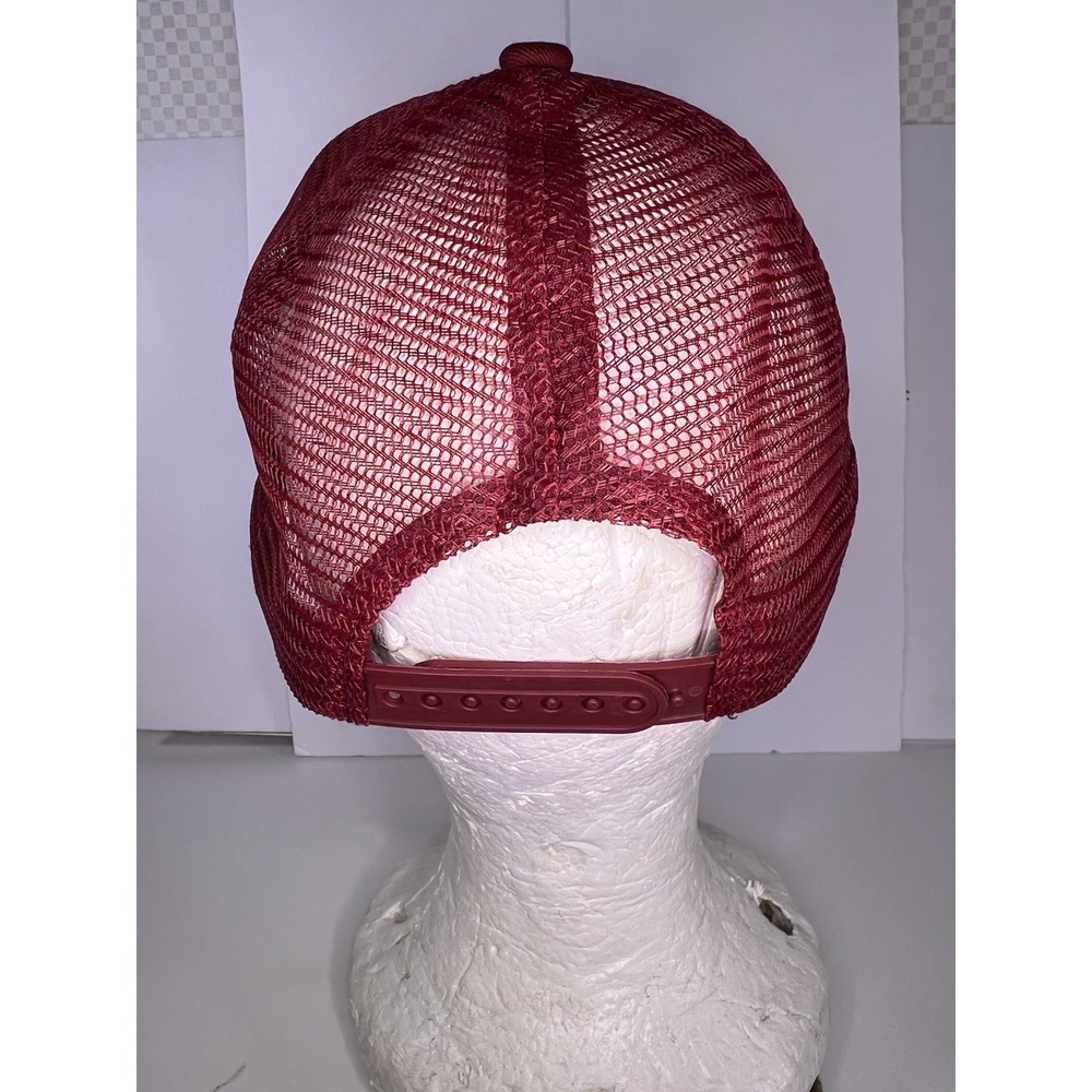 Western New York Vintage Maroon/White Trucker Hat Cap Distressed Snapback - Picture 12 of 16